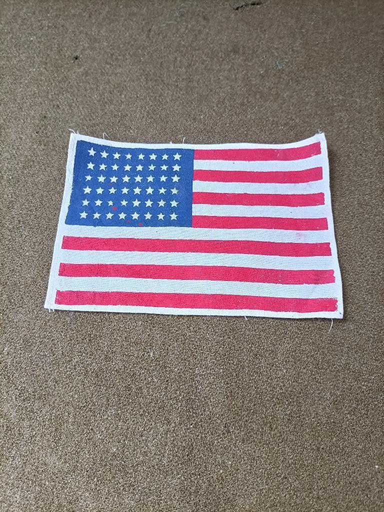 US invasie mouw vlag zoals gedragen airborne eenheden, Verzenden, Landmacht, Amerika, Embleem of Badge