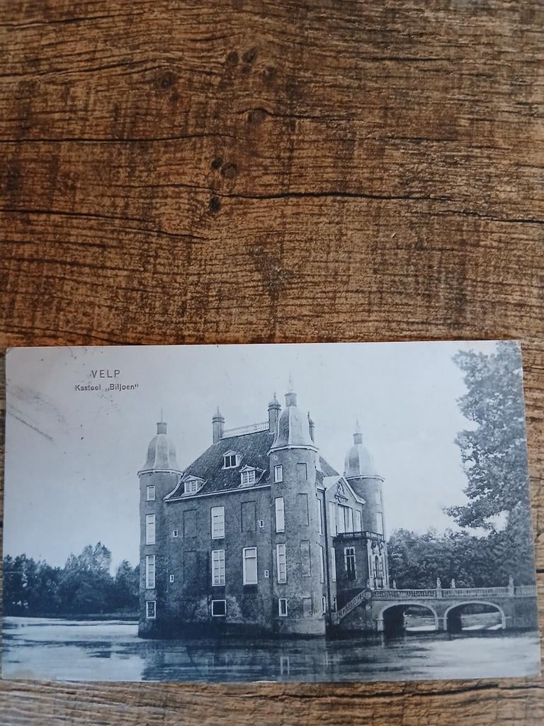 Ansichtkaart Kasteel Biljoen Velp Gelderland Gelopen, Ophalen of Verzenden, Voor 1920, Gelopen, Gelderland