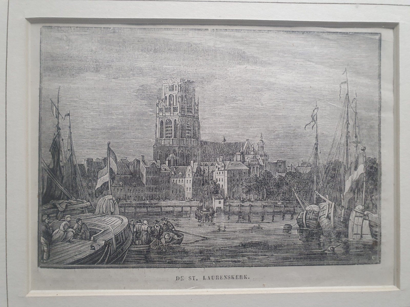 Antieke prent, Antiek en Kunst, Ophalen of Verzenden