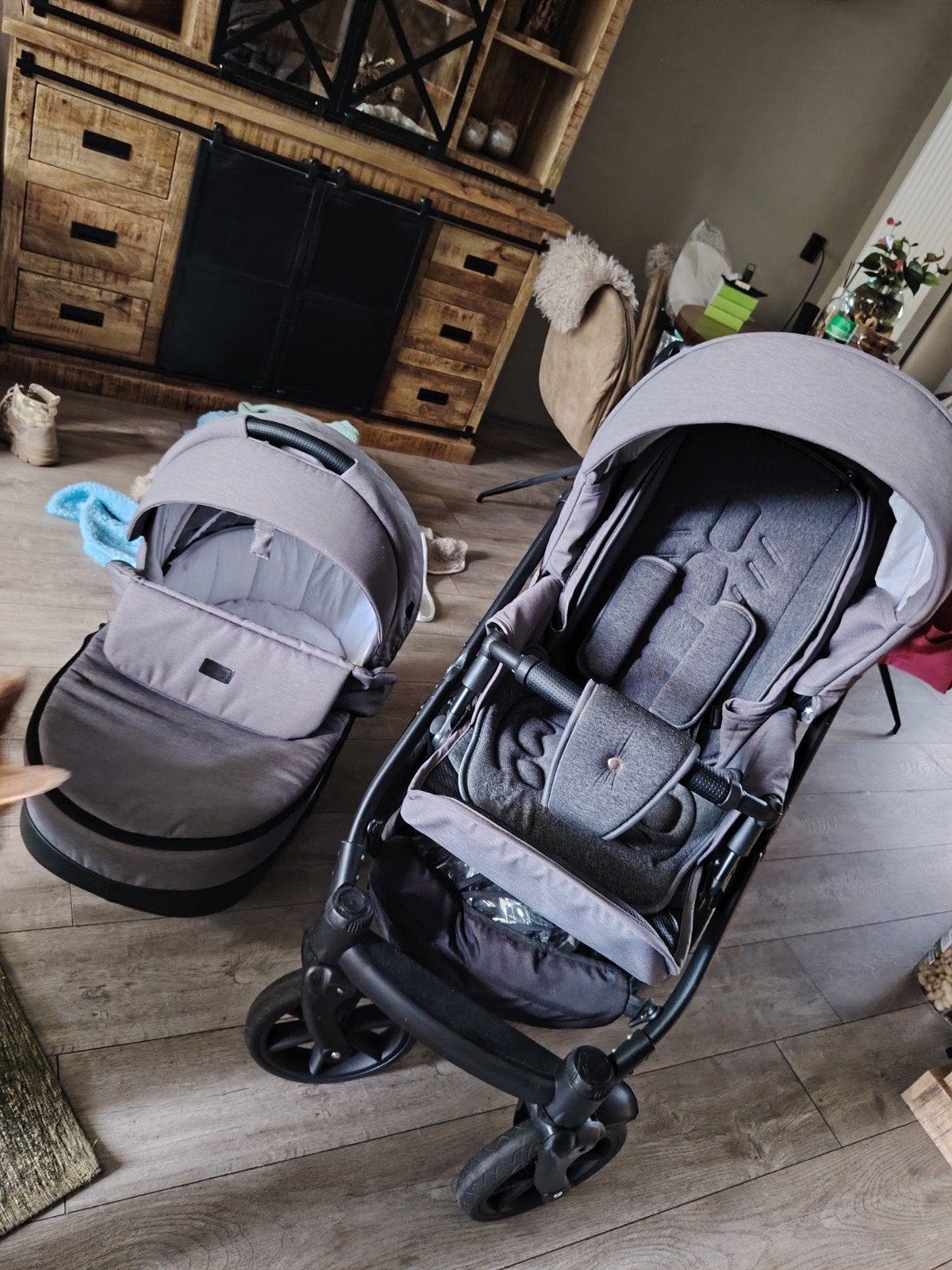 Knorr-Baby Combiwagen - Grijs, Ophalen, Zo goed als nieuw, Overige merken