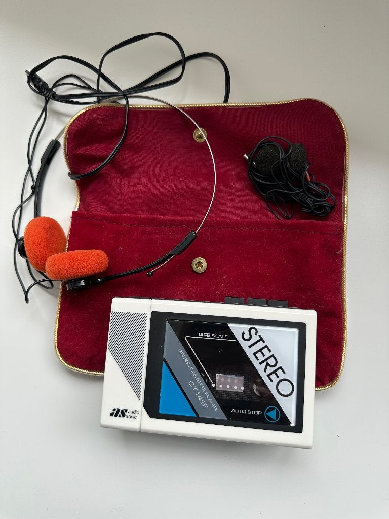 Vintage AudioSonic draagbare cassettespeler, Audio, Tv en Foto, Ophalen, Gebruikt, Overige typen