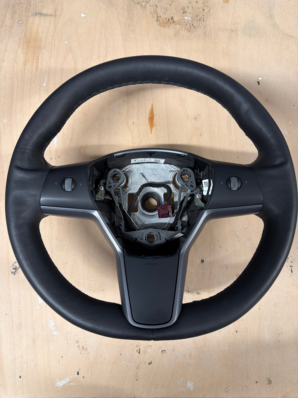 Tesla Model 3/Y Stuurwiel - Zwart Leer