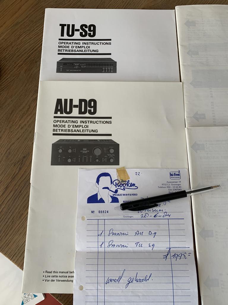 Handleidingen audio  van Technics en Sony., Ophalen of Verzenden
