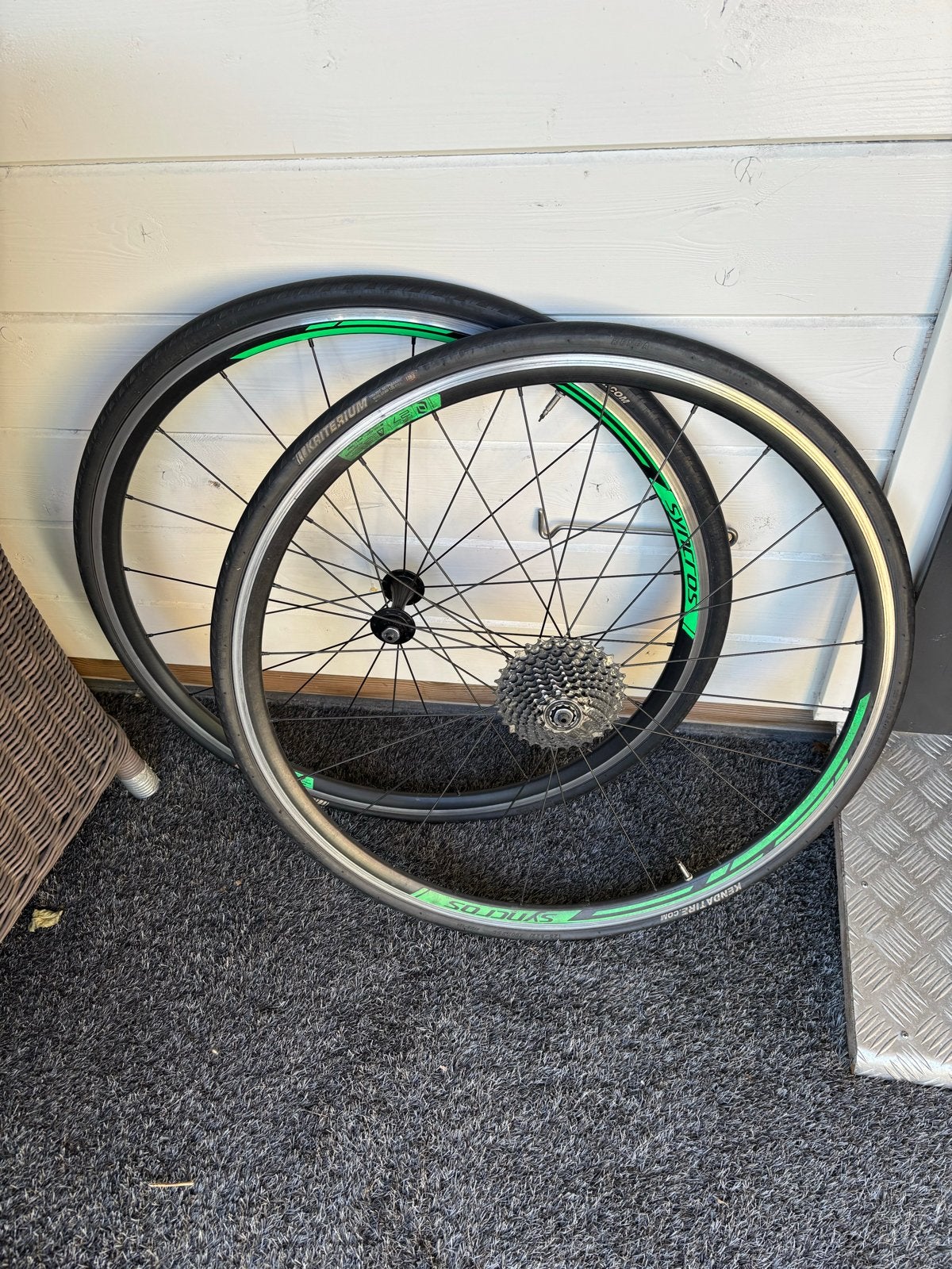 Syncros Racefiets Wielen met Banden en Cassette, Fietsen en Brommers, Wiel, Gebruikt, Ophalen of Verzenden, Aluminium