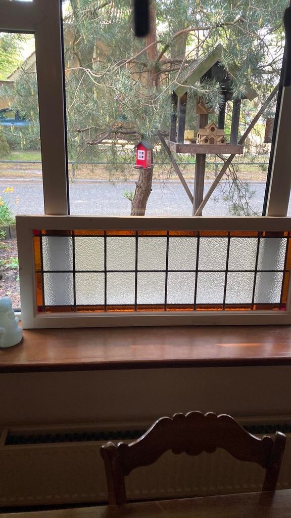 Antiek glas in lood raam kathedraal glas, Ophalen