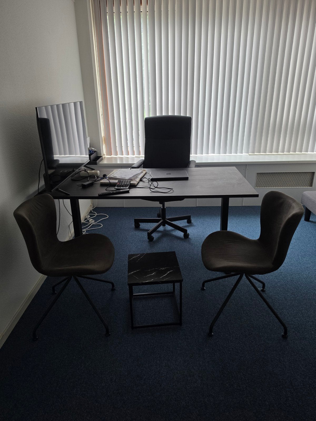 Nieuw Zwart Verstelbaar Bureau 75/118x160x80, Huis en Inrichting, Bureaus, Ophalen, Zit-sta bureau, Zwart, Nieuw