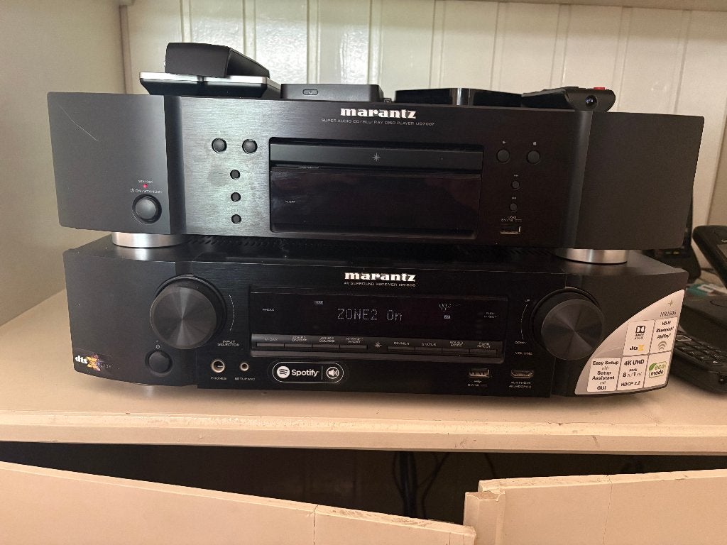 Marantz NR1606 + UD7007 + KEF Reference 104/ab, Audio, Tv en Foto, Versterkers en Receivers, Gebruikt, 60 tot 120 watt, Stereo