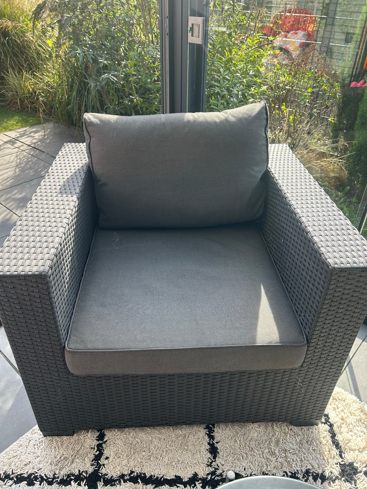 2 Forza tuinstoelen van Kees Smit incl. kussens, Ophalen, Gebruikt, Wicker