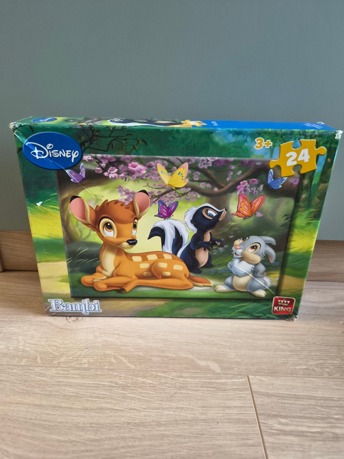 Disney Bambi puzzel 24 stukjes - King, Kinderen en Baby's, Ophalen of Verzenden, 10 tot 50 stukjes, Nieuw, 2 tot 4 jaar