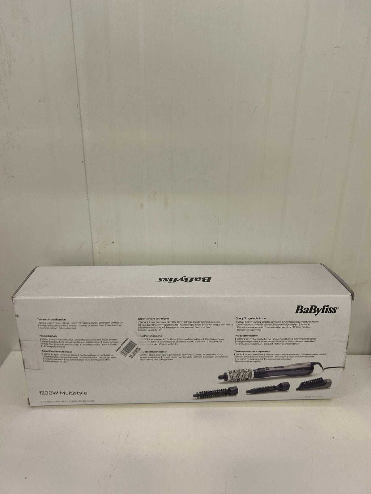 BaByliss 1200W Multistyle Föhnborstel - Nieuwstaat, Witgoed en Apparatuur, Persoonlijke-verzorgingsapparatuur, Nieuw, Haarverzorging