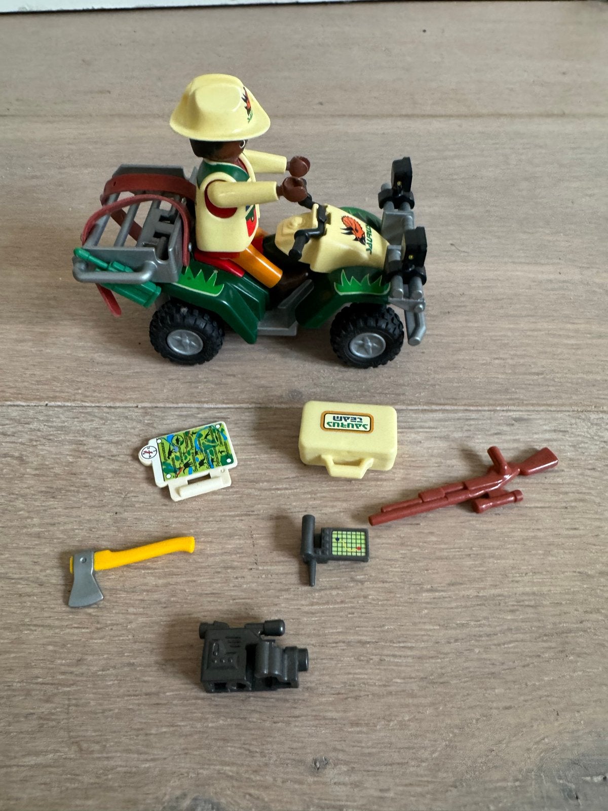 Playmobil 4176 Dinosaurus quad expeditie met handleiding, Wild life, Gebruikt, Complete set, Voertuig