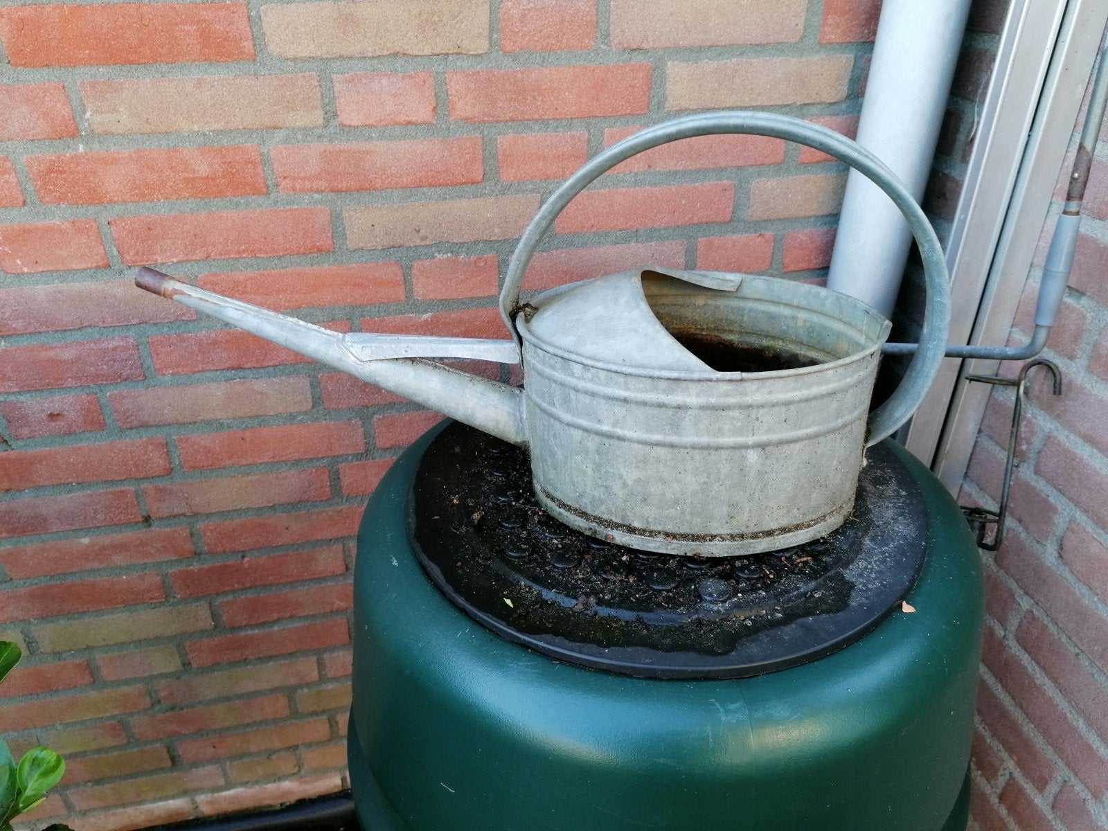 Vintage Zinken Gieter - Decoratief en Functioneel, Tuin en Terras, Gieters, Ophalen, Gebruikt, Metaal