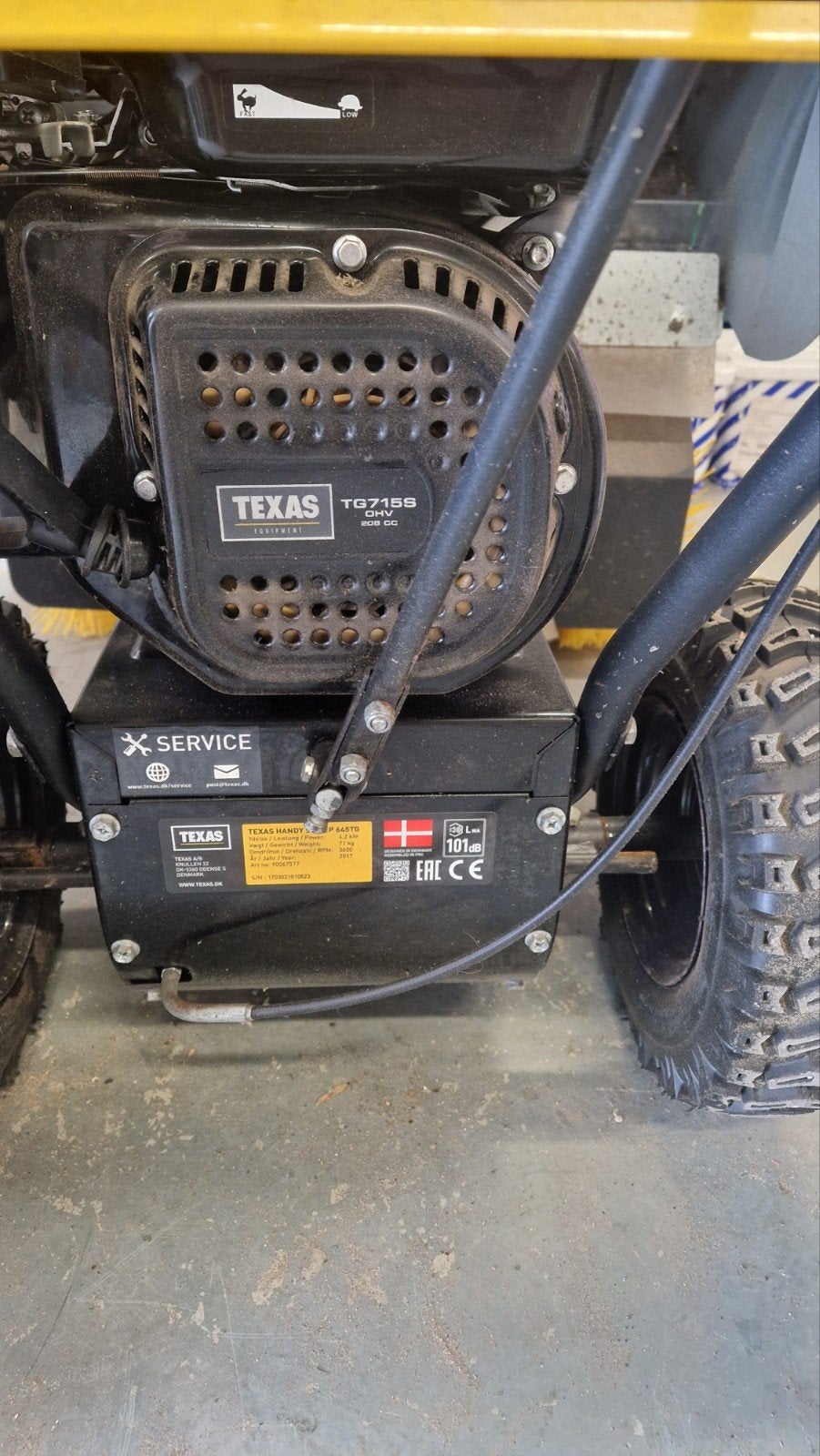 texas tg715s veegmachine, Ophalen, Gebruikt, Texas