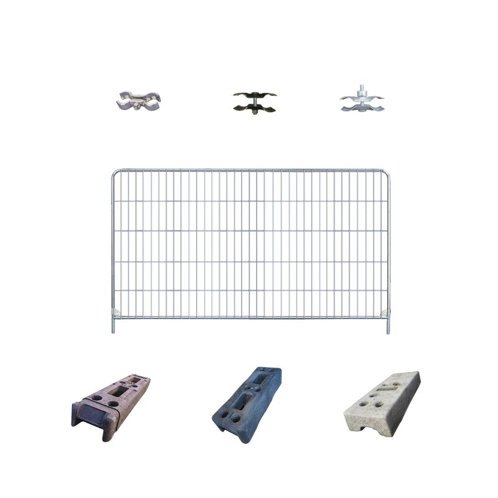 Bouwhek Set, 30 bouwhekken Incl. blokken en klemmen., Ophalen, Nieuw, IJzer, Gaashekwerk