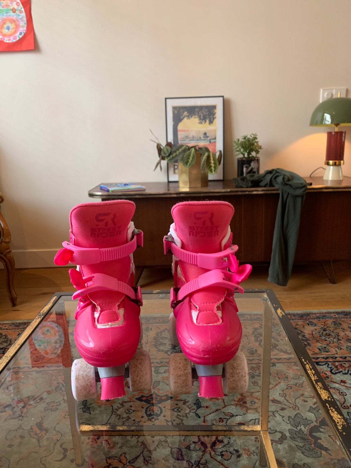 Roze rolschaatsen - Street Rider maat 31-34, Kinderen en Baby's, Speelgoed | Buiten | Rolschaatsen, Ophalen, Gebruikt