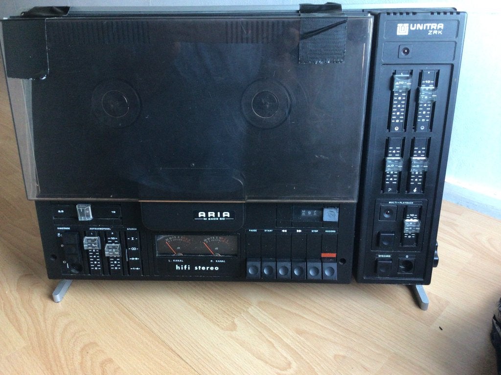 Bandrecoredrr, Ophalen, Bandrecorder, Met stofkap