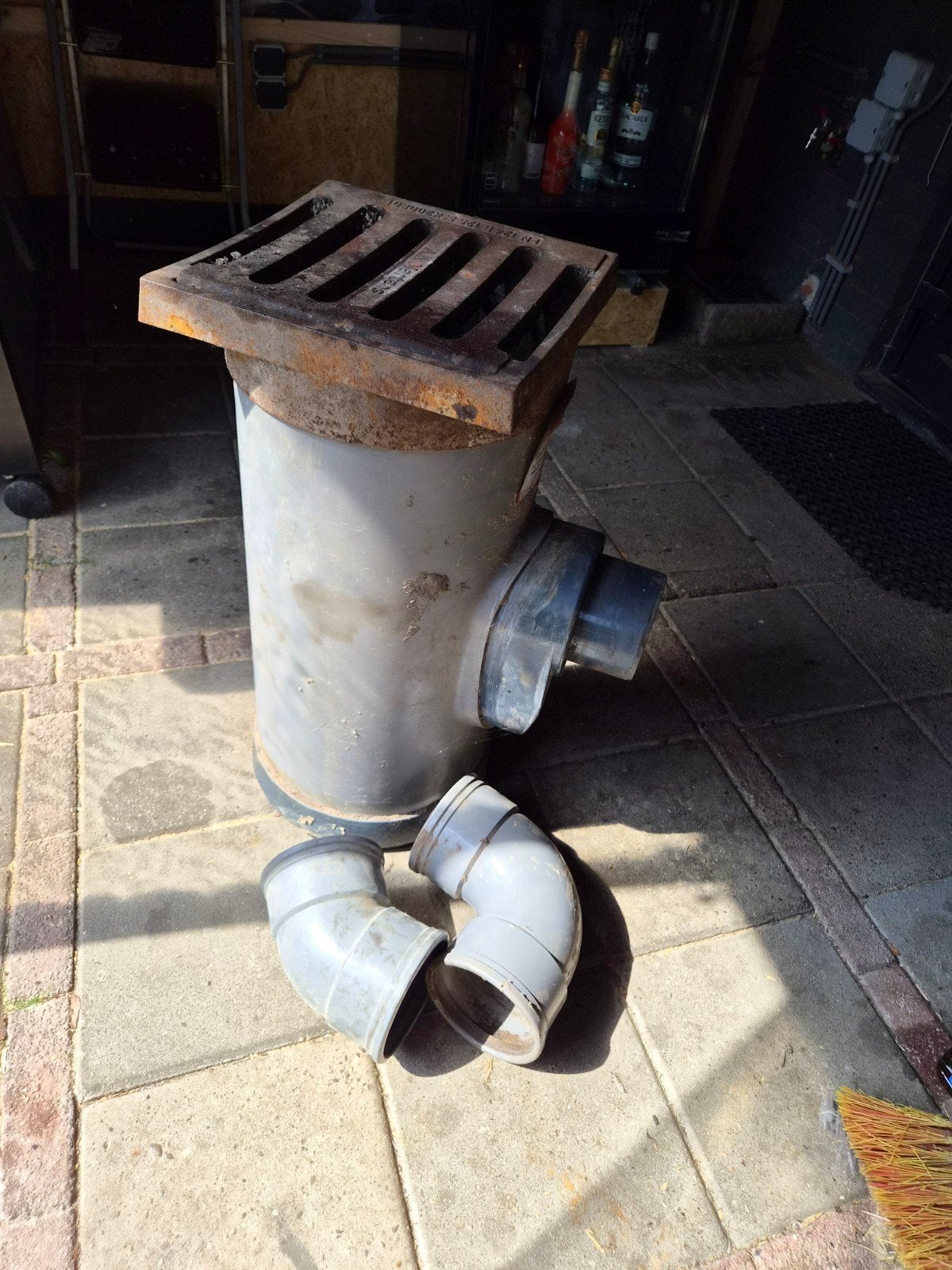 Kolkput met 45 en 90 graden bocht, Ophalen, Minder dan 2 meter, 80 mm of meer, Bochten