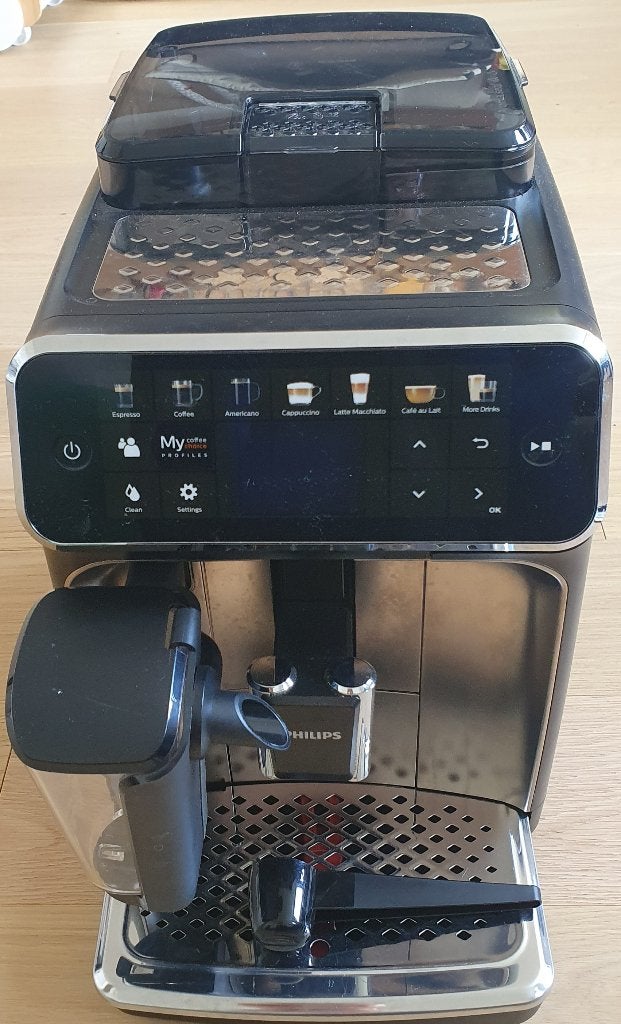 Philips 5400 EP5447/90 LatteGo koffiemachine bijna nieuw, Ophalen, Afneembaar waterreservoir, 10 kopjes of meer, Koffiemachine