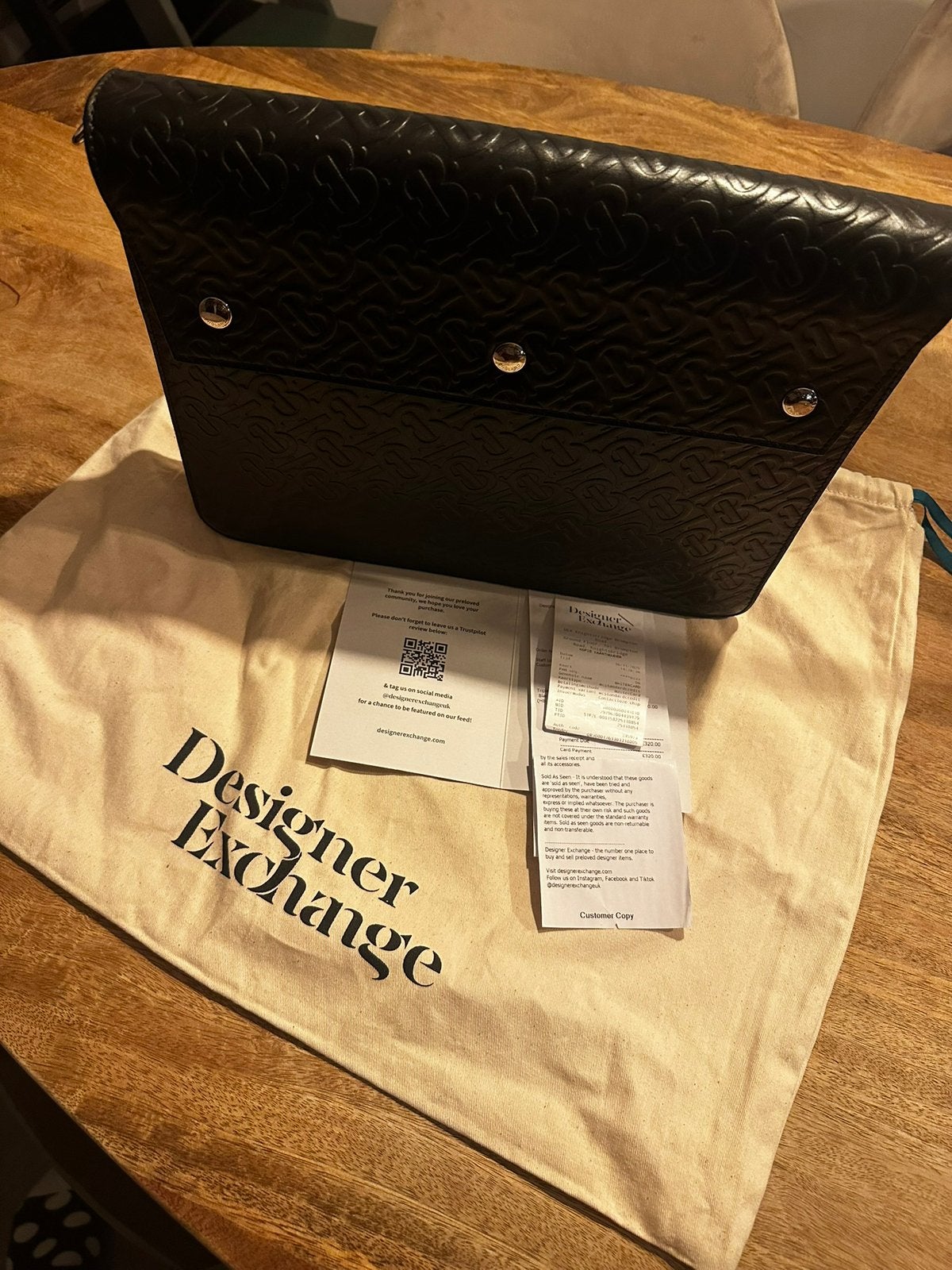 Burberry tas, Ophalen of Verzenden, Zo goed als nieuw, Zwart