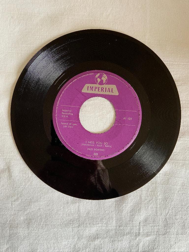 fats domino - I miss you so, Cd's en Dvd's, Vinyl Singles, Gebruikt, 7 inch, Single, Ophalen of Verzenden