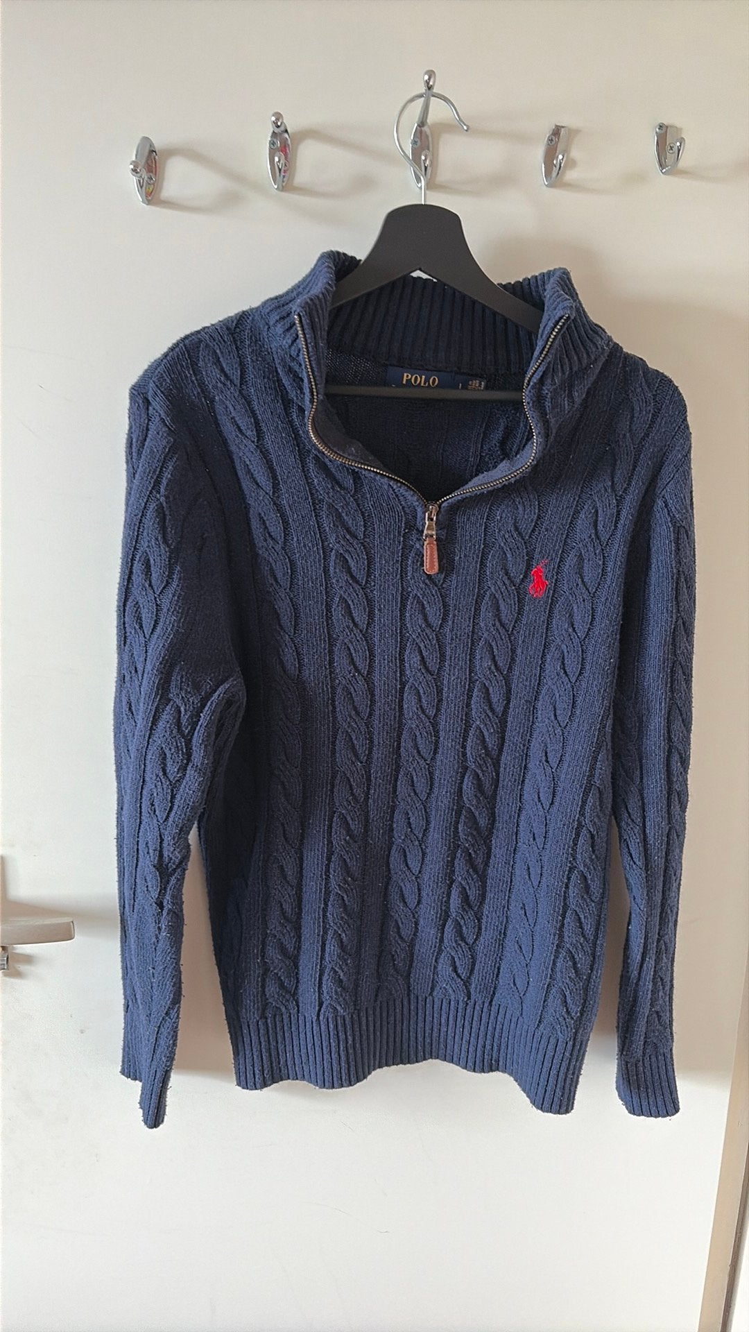 Ralph lauren trui L, Ophalen of Verzenden, Zo goed als nieuw, Blauw