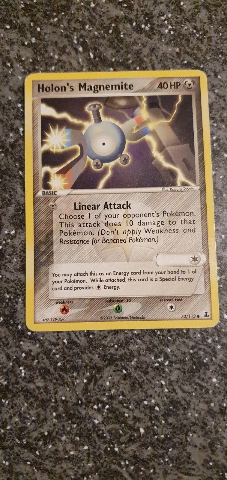 Holon's Magnemite 70/113 EX Delta Species Pokémon Kaart, Ophalen of Verzenden, Gebruikt, Losse kaart