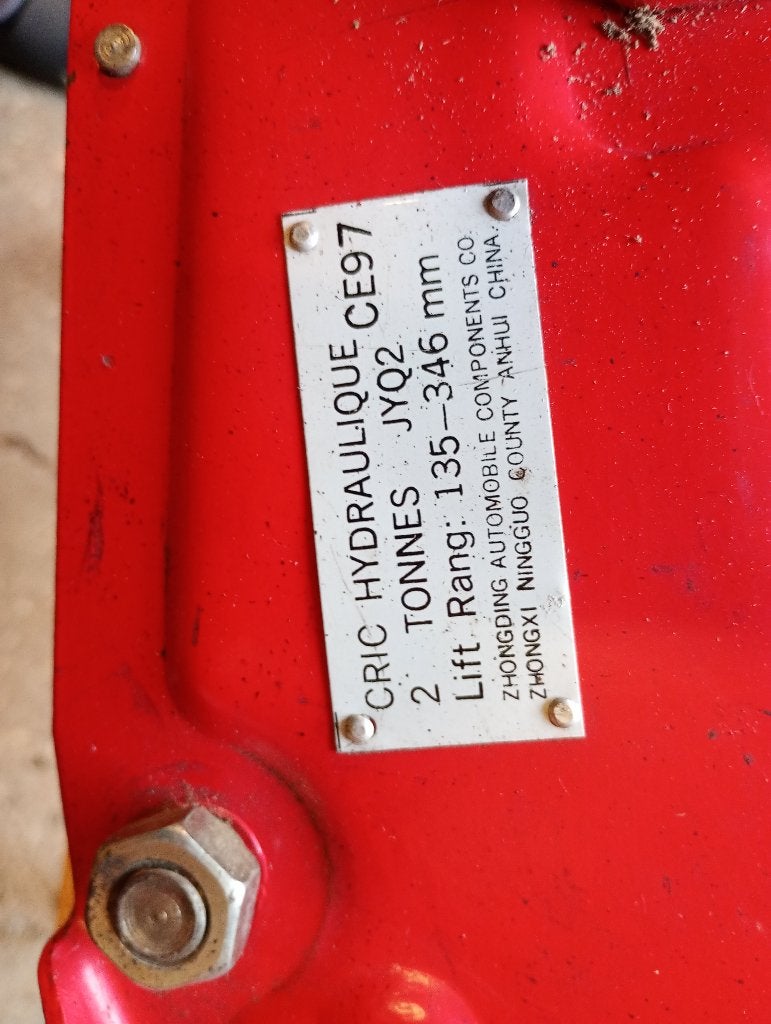 Te koop krik, Ophalen, Gebruikt, Manueel, Schaarkrik