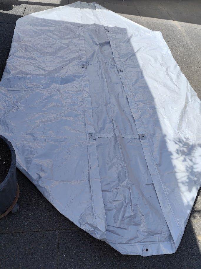 Afdekhoes voor tuinset 350x190 incl touw, Ophalen