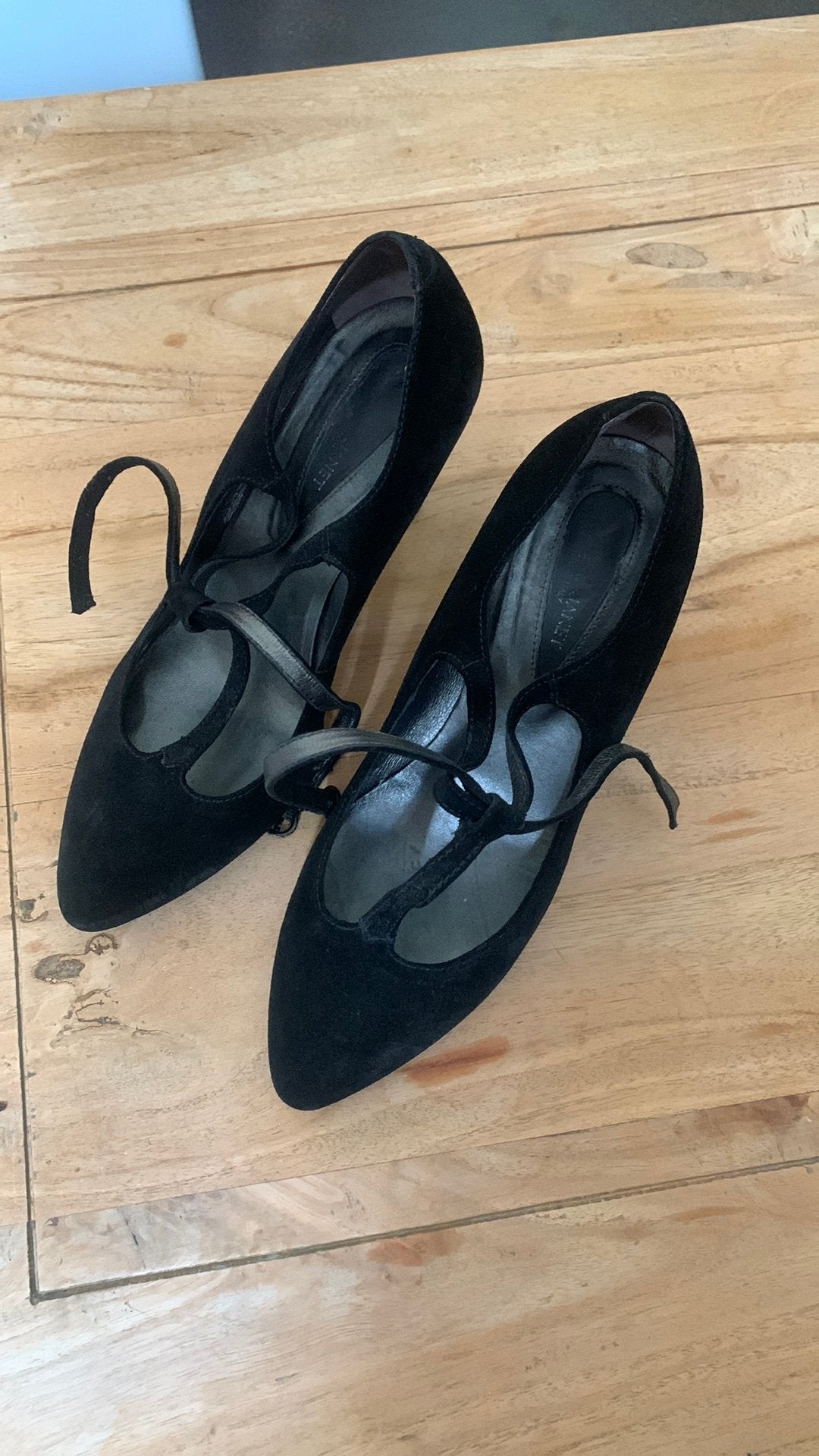 Suede schoenen, Kleding | Dames, Ophalen of Verzenden, Zo goed als nieuw, Zwart