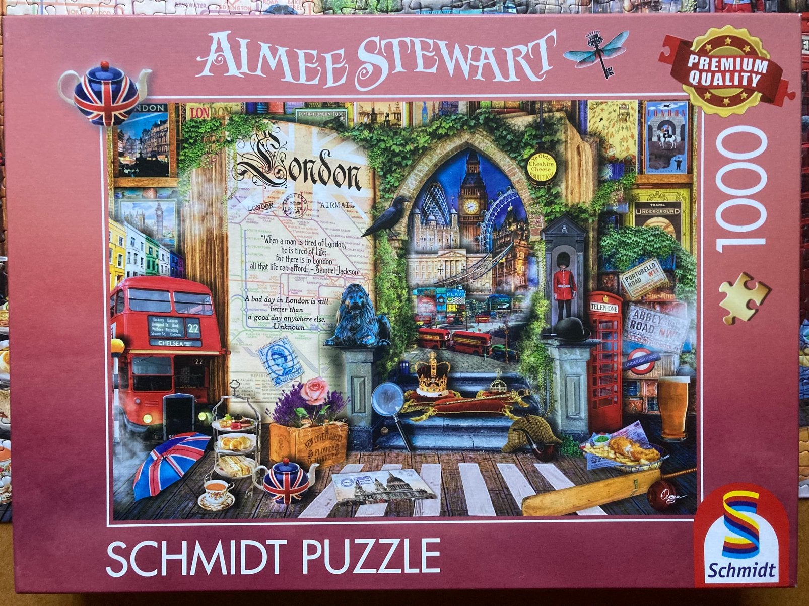 Schmidt 1000🧩 Memmories of London, Ophalen of Verzenden, 500 t/m 1500 stukjes, Zo goed als nieuw, Legpuzzel