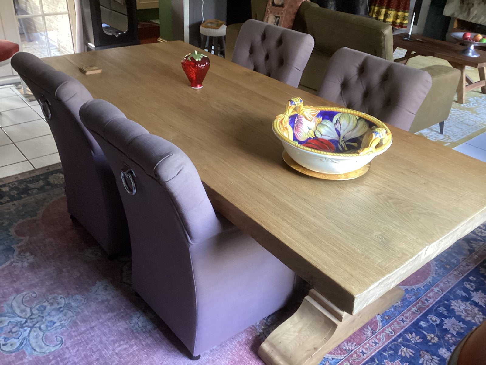 Kloostertafel, massief eiken, tijdloos, optioneel 6 stoelen, Huis en Inrichting, Tafels | Eettafels, Ophalen, 100 tot 150 cm, Eikenhout