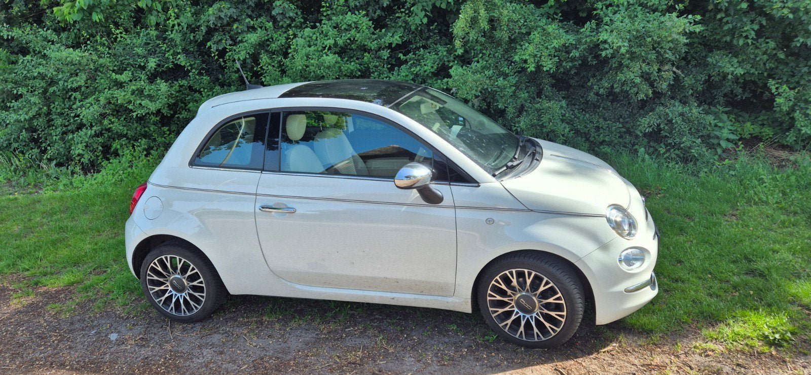 Fiat 500 Twinair Turbo 80pk 2018 Wit, Auto's, Voorwielaandrijving, 31 €/maand, Origineel Nederlands, Handgeschakeld