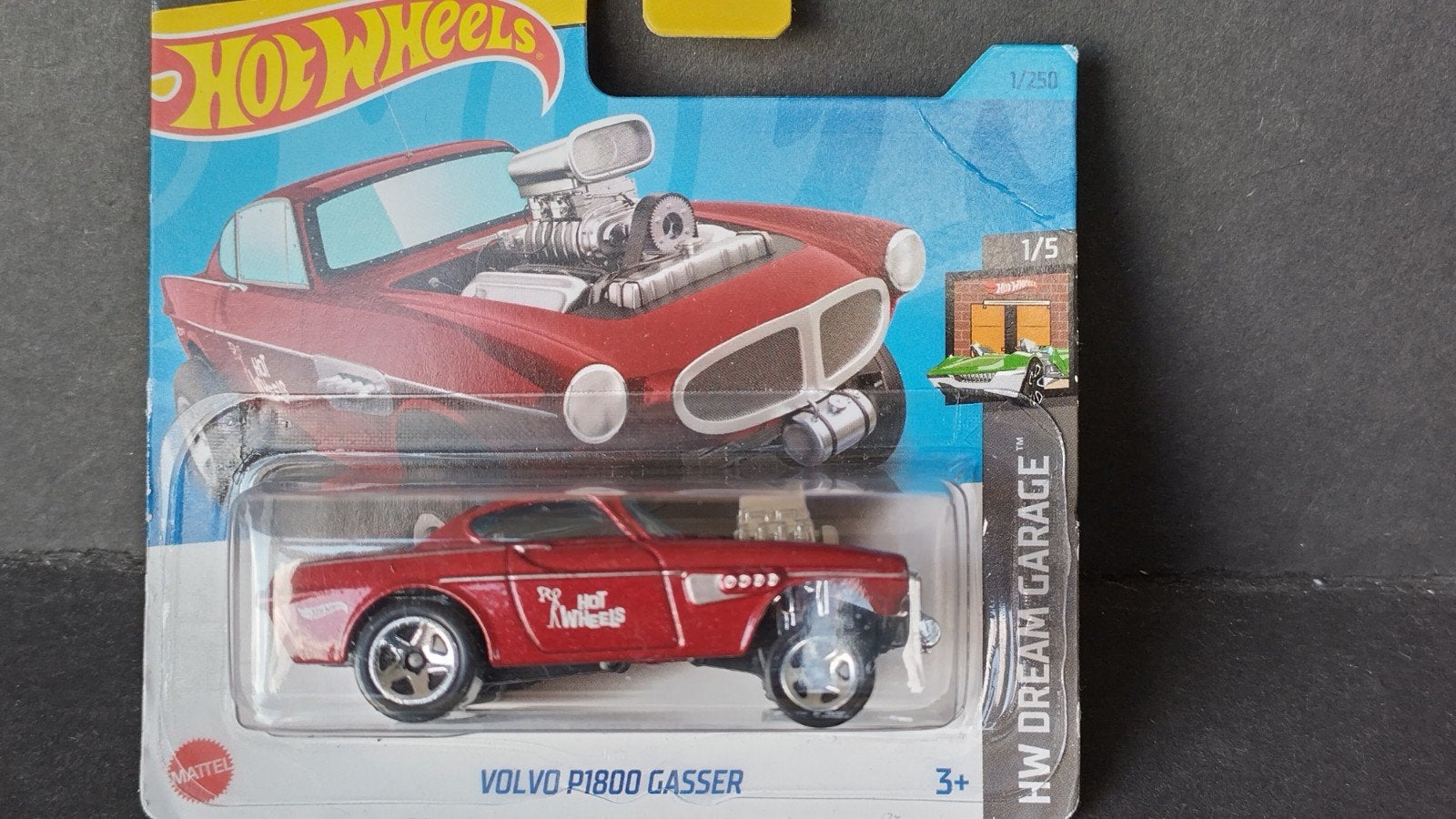 Volvo P1800 Gasser Red 1:64 3inch Hotwheels Pol, Auto, Verzenden, Nieuw, 1186mj 1 nl