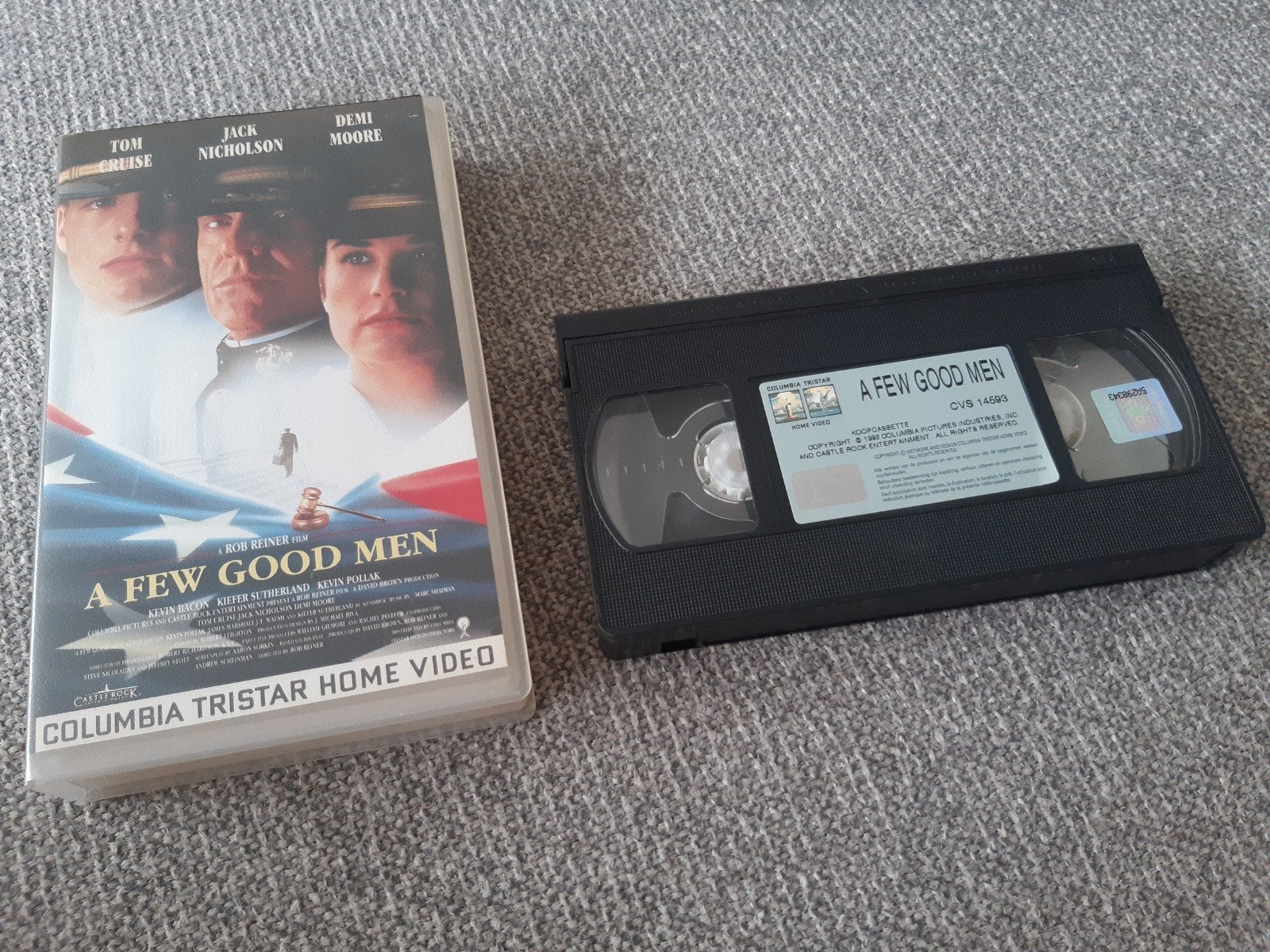 VHS. A few good men. Tom Cruise. Jack Nicholson. Demi Moore, Verzenden, Zo goed als nieuw, Actie en Avontuur
