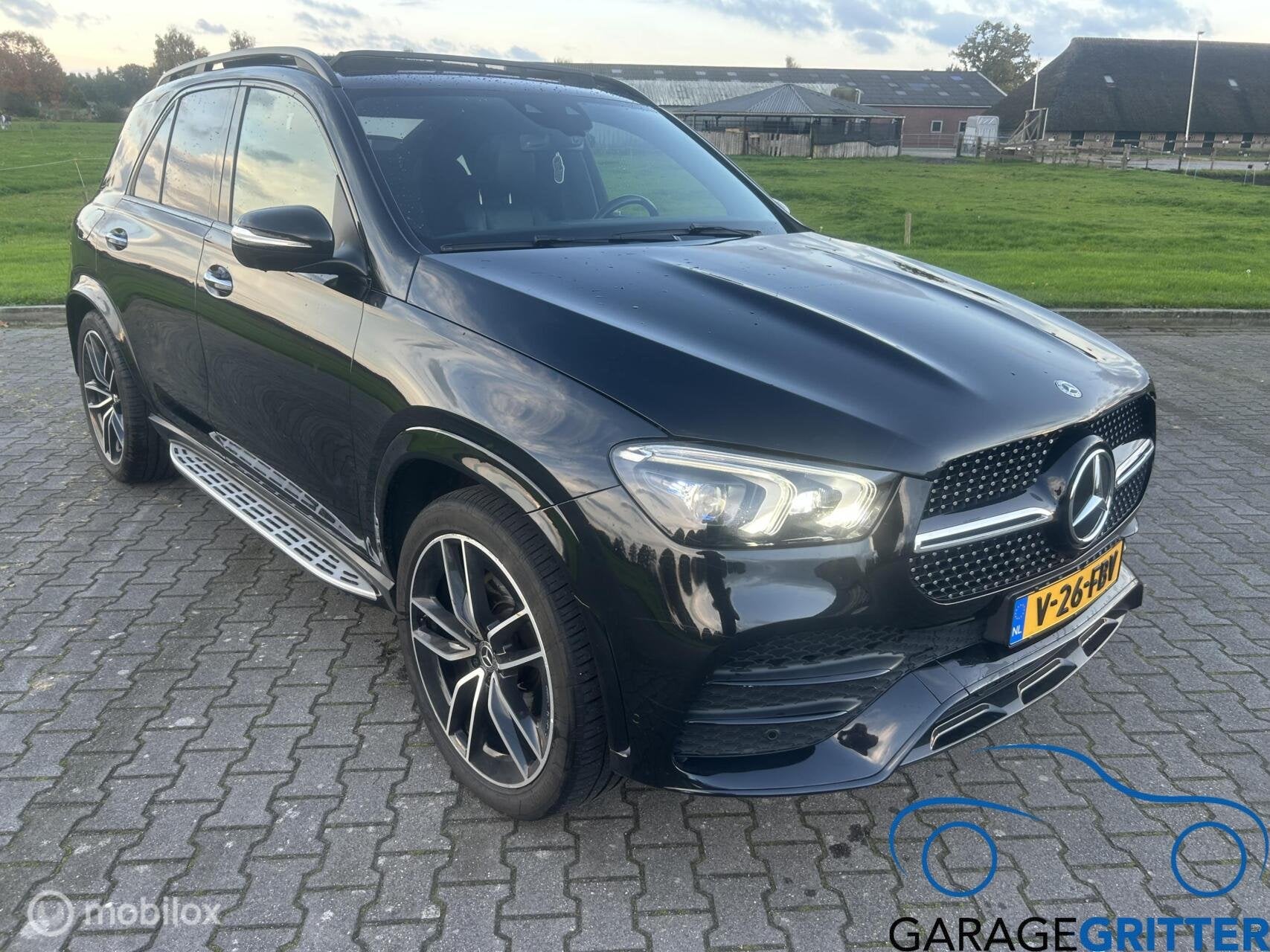 Mercedes GLE 300D Grijs Kenteken 300D 4matic, Auto's, Gebruikt, 4 cilinders, Zwart, Bedrijf