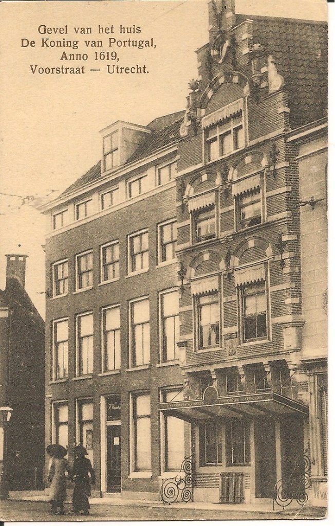 Utrecht: Huis De Koning van Portugal, Voorstraat, Ophalen of Verzenden, Voor 1920, Ongelopen, Utrecht