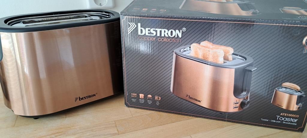 Bestron Broodrooster voor 2 sneden Brood, incl. broodjesopze, Ophalen
