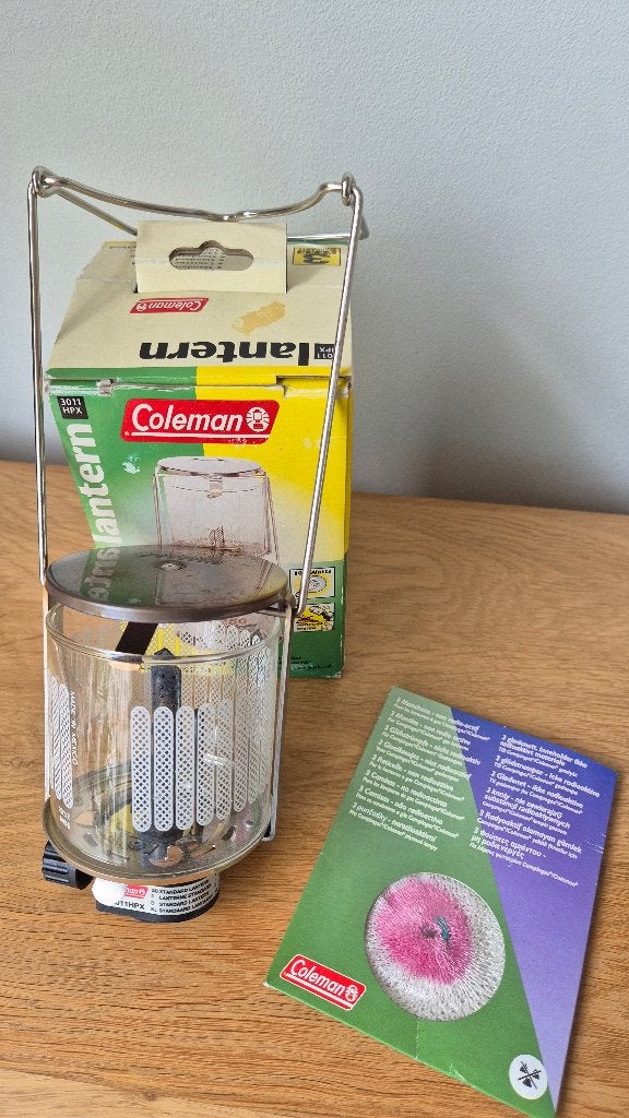 Coleman 3011 HPX gaslamp met 3 kousjes, Ophalen of Verzenden, Zo goed als nieuw