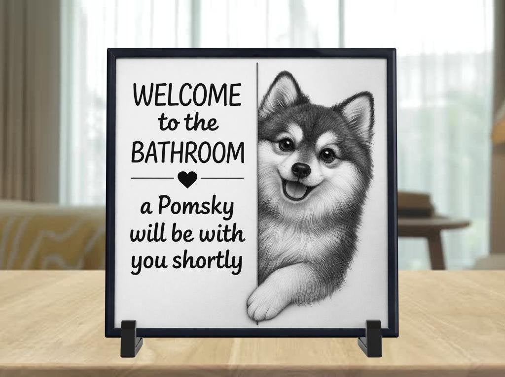 Pomsky Tegel voor op Toilet - Grappig, Verzenden, Nieuw