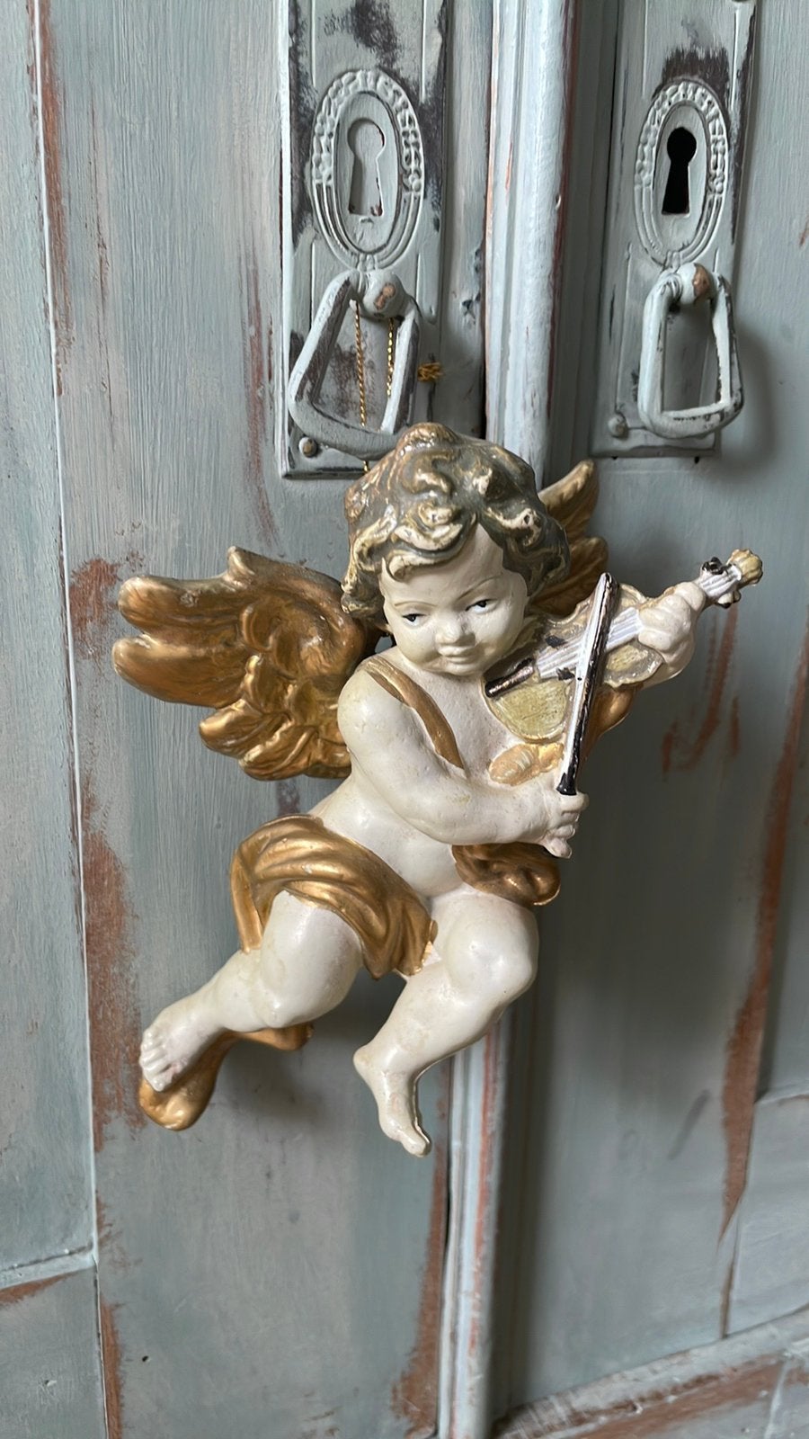 Prachtige engel met viool, Antiek en Kunst, Ophalen of Verzenden