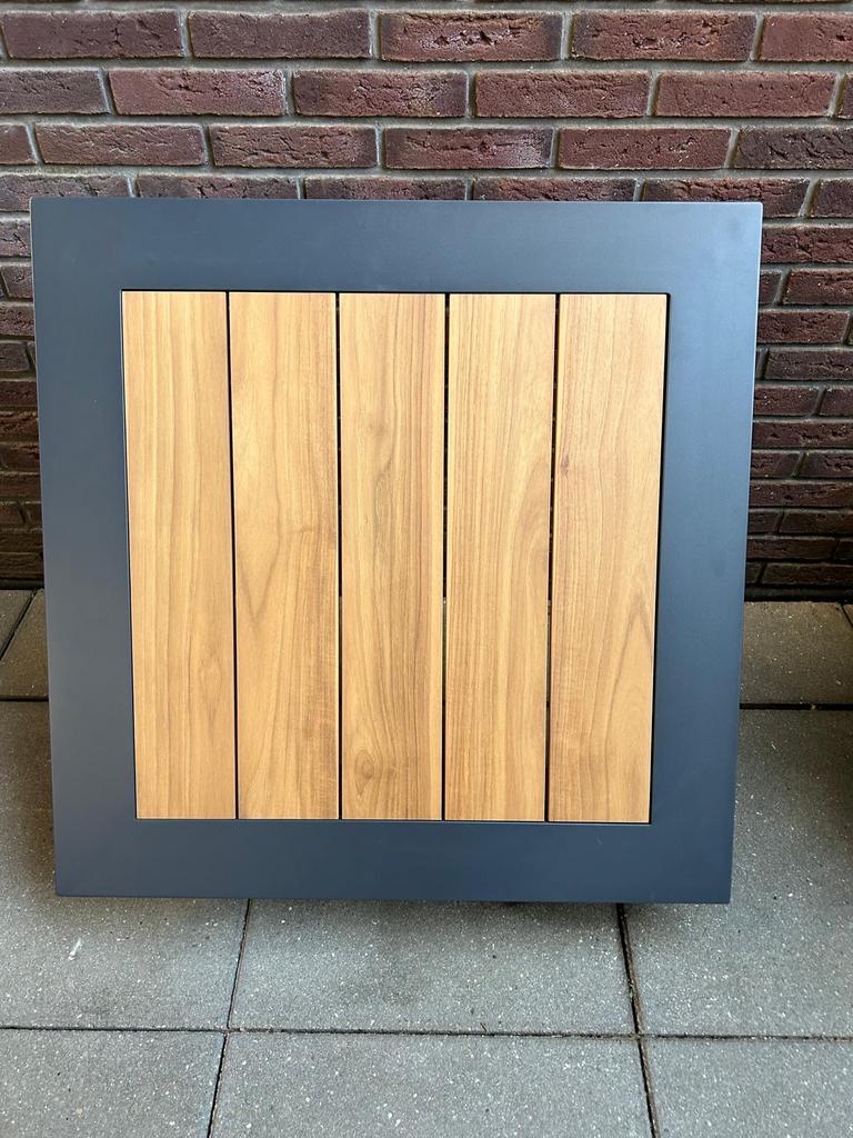 Bijzettafel buiten., Tuin en Terras, Ophalen, Nieuw, Vierkant, Hout