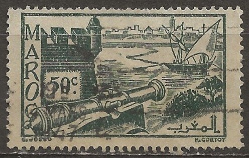 Marokko, Ophalen of Verzenden, Marokko, Gestempeld