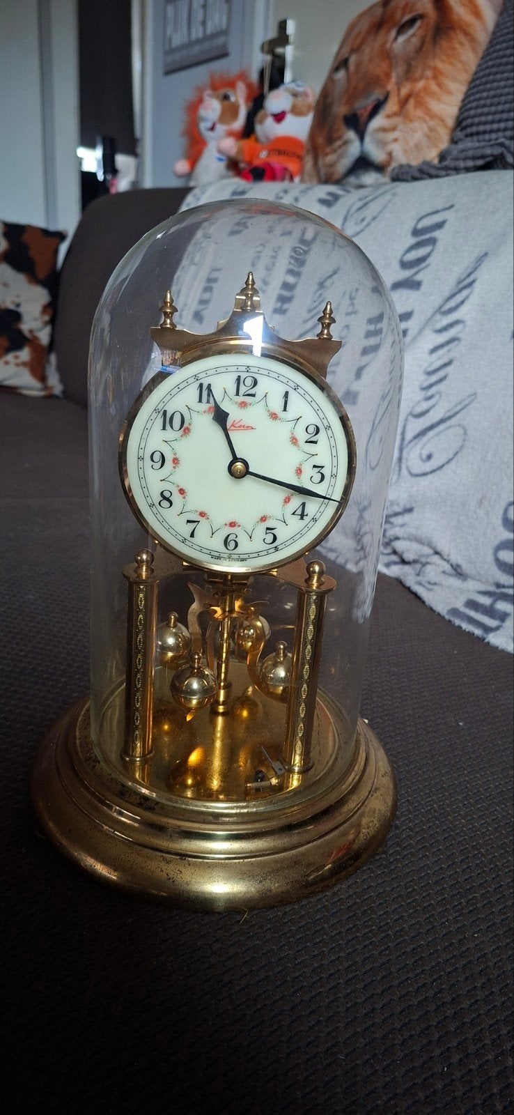 vintage klok 1950, Antiek en Kunst, Ophalen