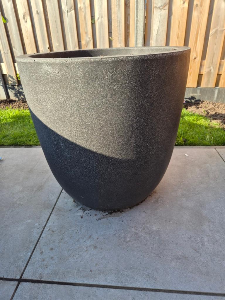 Grote ronde bloempot plantenbak voor buiten, Tuin en Terras, Bloempotten, Gebruikt, 40 cm of meer, Rond, Ophalen of Verzenden