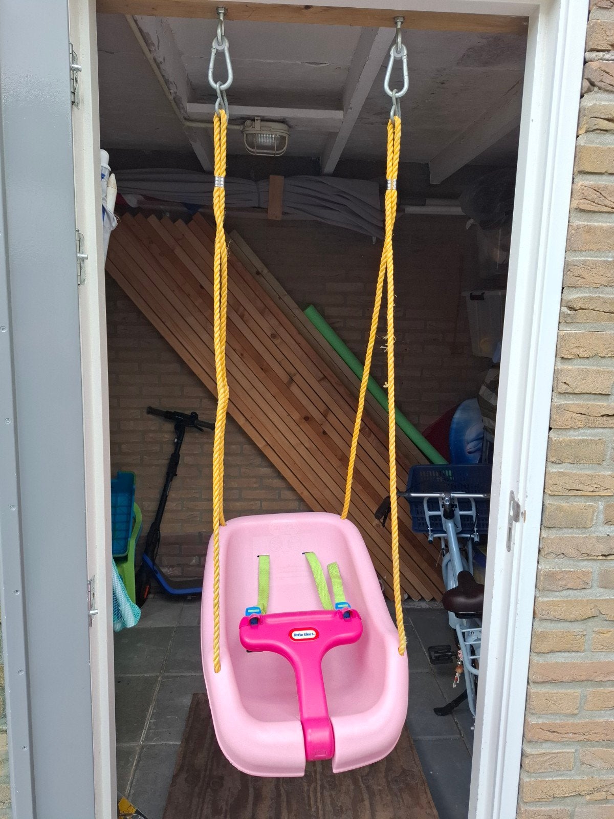 schommel little tikes 3in1 roze, Ophalen of Verzenden, Zo goed als nieuw, Schommel