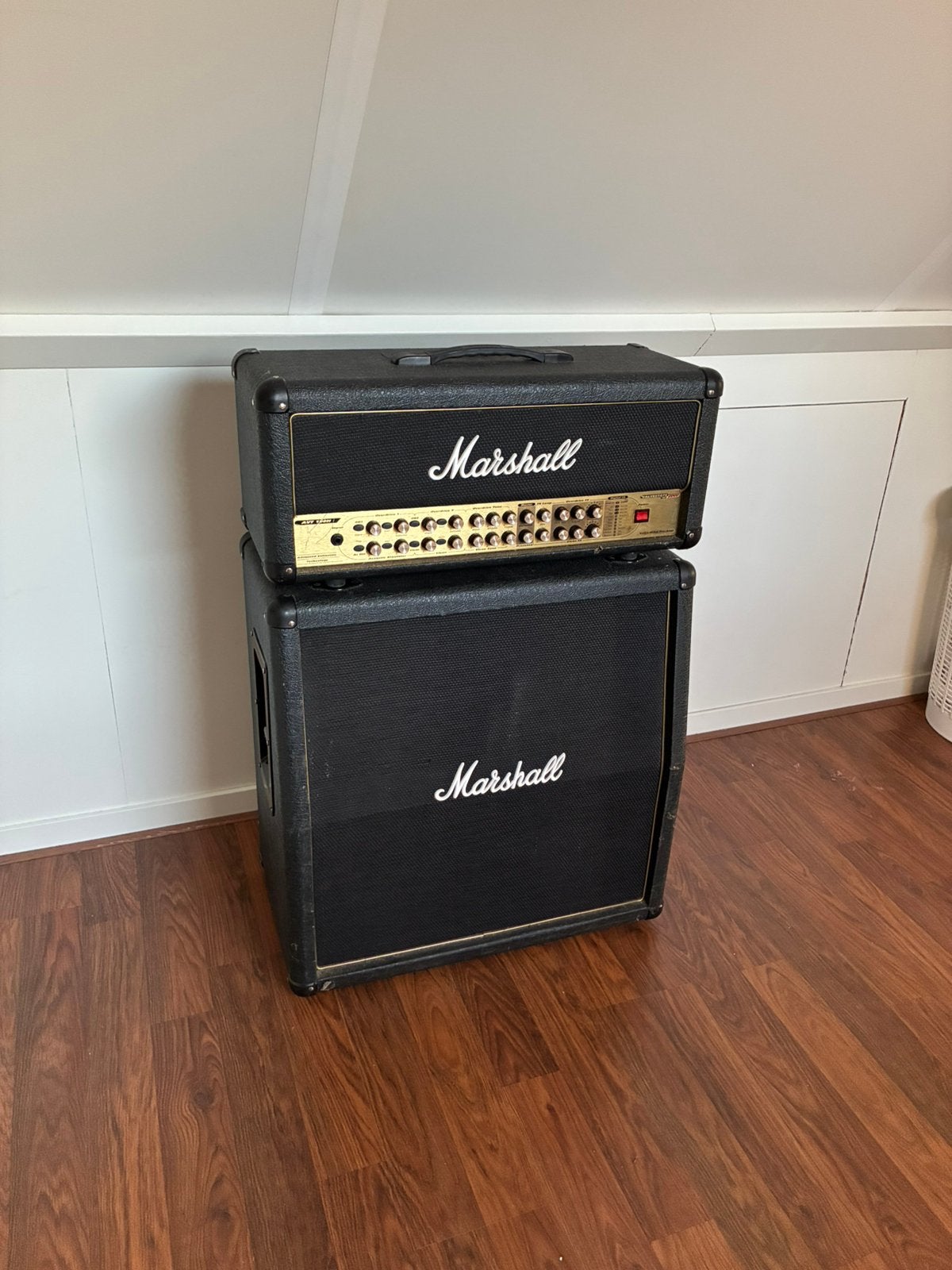Marshall AVT150H + 4x12 speaker, Muziek en Instrumenten, Ophalen, Gebruikt, Gitaar, 100 watt of meer