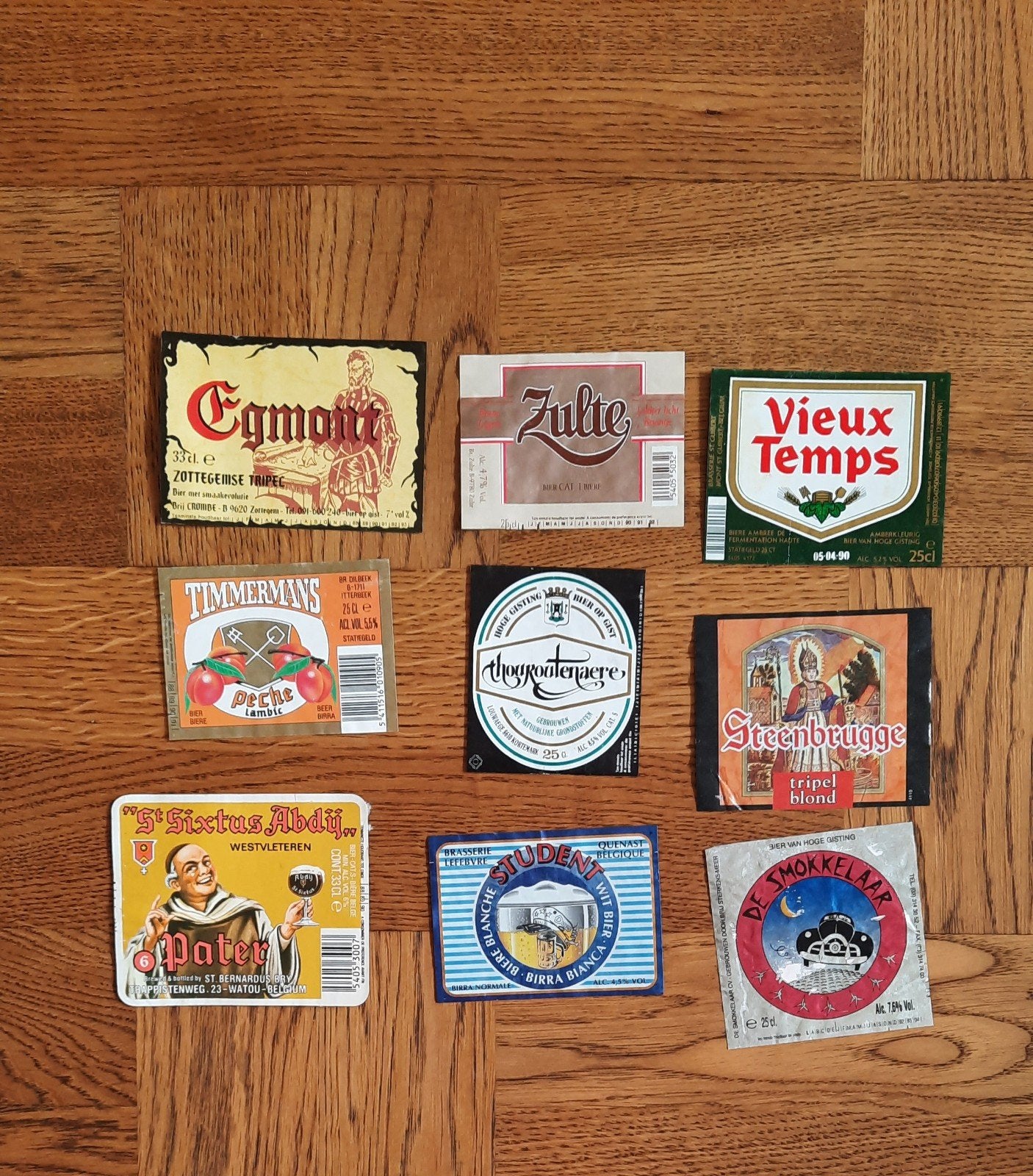 Bieretiketten België Leffe, Hoegaarden, Palm,, Ophalen of Verzenden, Gebruikt, Overige typen, Overige merken