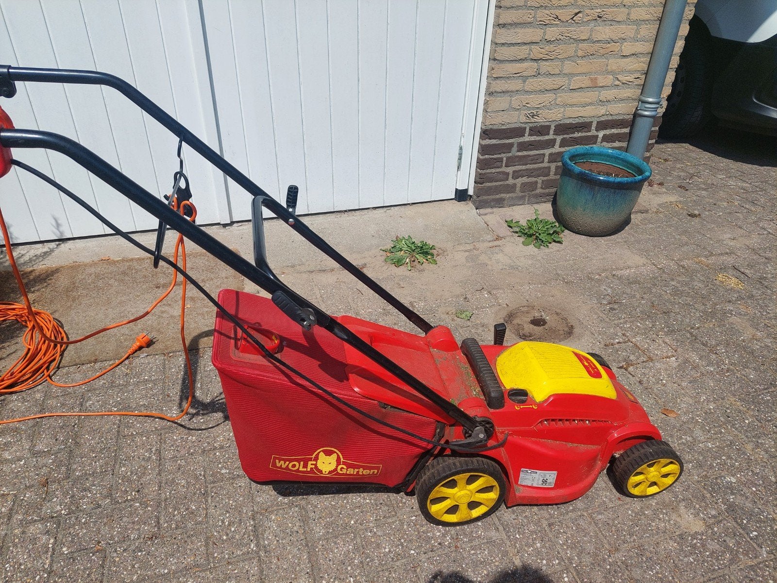 Electrische grasmaaier Wolfcraft A 340 E met mulchfunctie, Ophalen, Cirkelmaaier, Elektrische grasmaaier, Wolfgarten