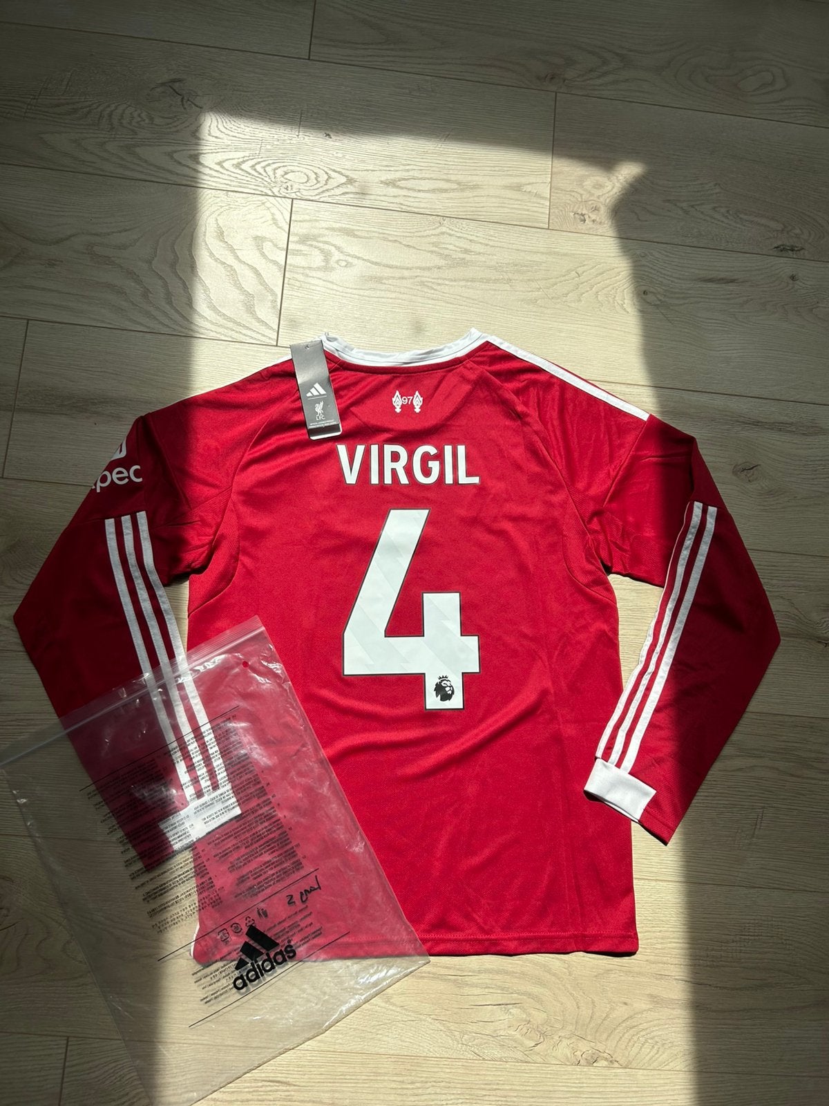 Liverpool 25/26 Van Dijk #4 Lange Mouwen Maat S, Ophalen of Verzenden, Zo goed als nieuw, Shirt