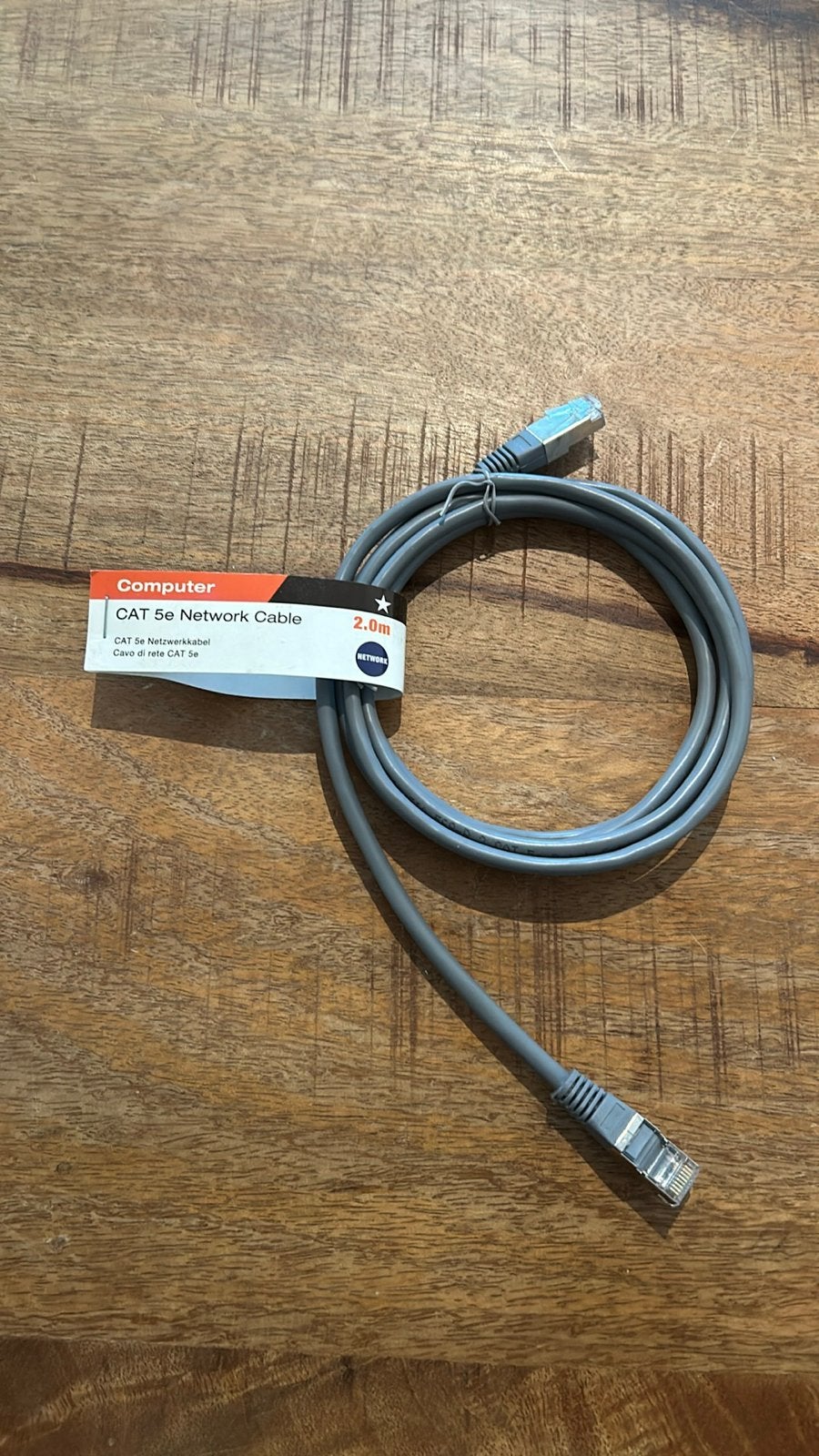 CAT 5e Netwerkkabel - 2.0m, Computers en Software, Pc- en Netwerkkabels, Ophalen of Verzenden, Nieuw
